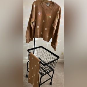 Anthropologie Saturday Sunday knit Sweater and cropped pants